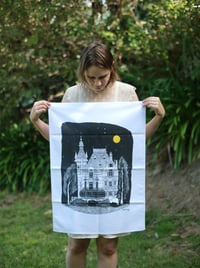 Image 1 of Dish Towel / Tea Towel - Castle - There's a Reason for the Darkness.