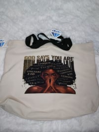 Image of Reusable Bag ( God Says)