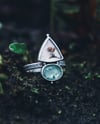 Double stone nature ring