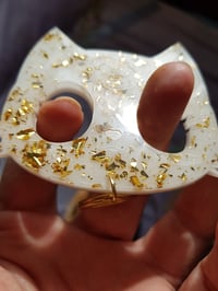 Image 3 of Sailor Moon Self Defense Keychain white n gold 