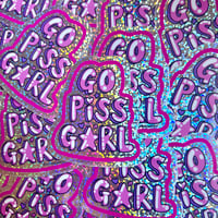 Image 2 of Go Piss G*rl Stickers