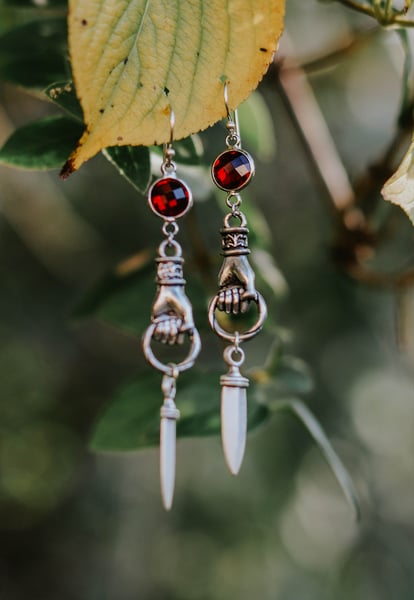 Image of Ruby's Dagger Earrings
