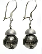 Image of Lava Acorn Dangly Earrings