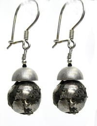 Lava Acorn Dangly Earrings