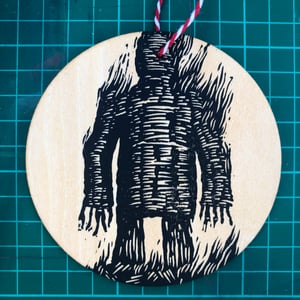 Wicker Man wooden Christmas decoration