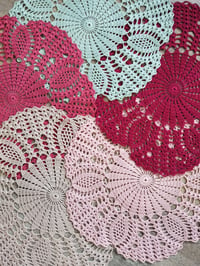 Round Crochet Doily Lace Doilies Home Wedding Interior Decoration Cotton Doilies 