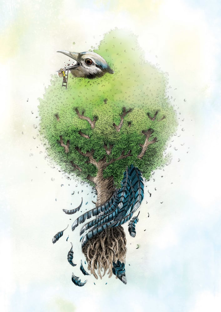 Image of Oiseau dans l'arbre