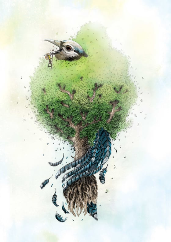 Image of Oiseau dans l'arbre