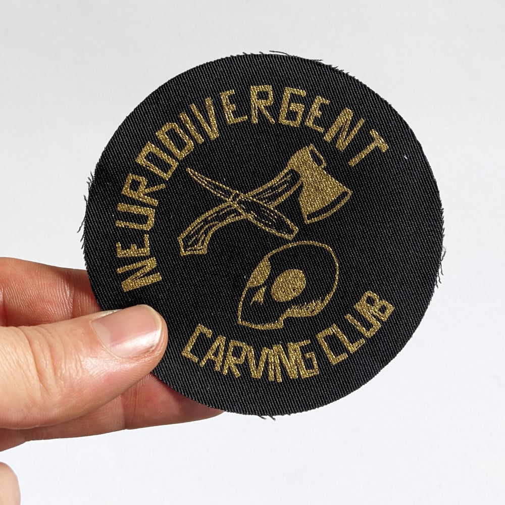 Neurodivergent Carving Club Patch