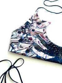 Image 2 of TERROR VISION - Paranoid’ Tech Morphosis reversible bra top (grey)