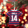 🎄 Ginola Newcastle Away Shirt Bauble