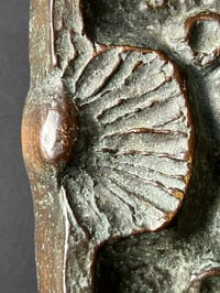 Image 3 of Bronze Push-Pull Handle with Seashell Design