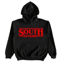 Hayward Strong "South Hayward Things" in Black with Red Hoodie