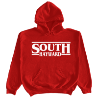 Image 1 of Hayward Strong "South Hayward Things" in Red with White Hoodie