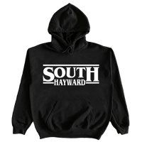 Image 1 of Hayward Strong "South Hayward Things" in Black with White Hoodie