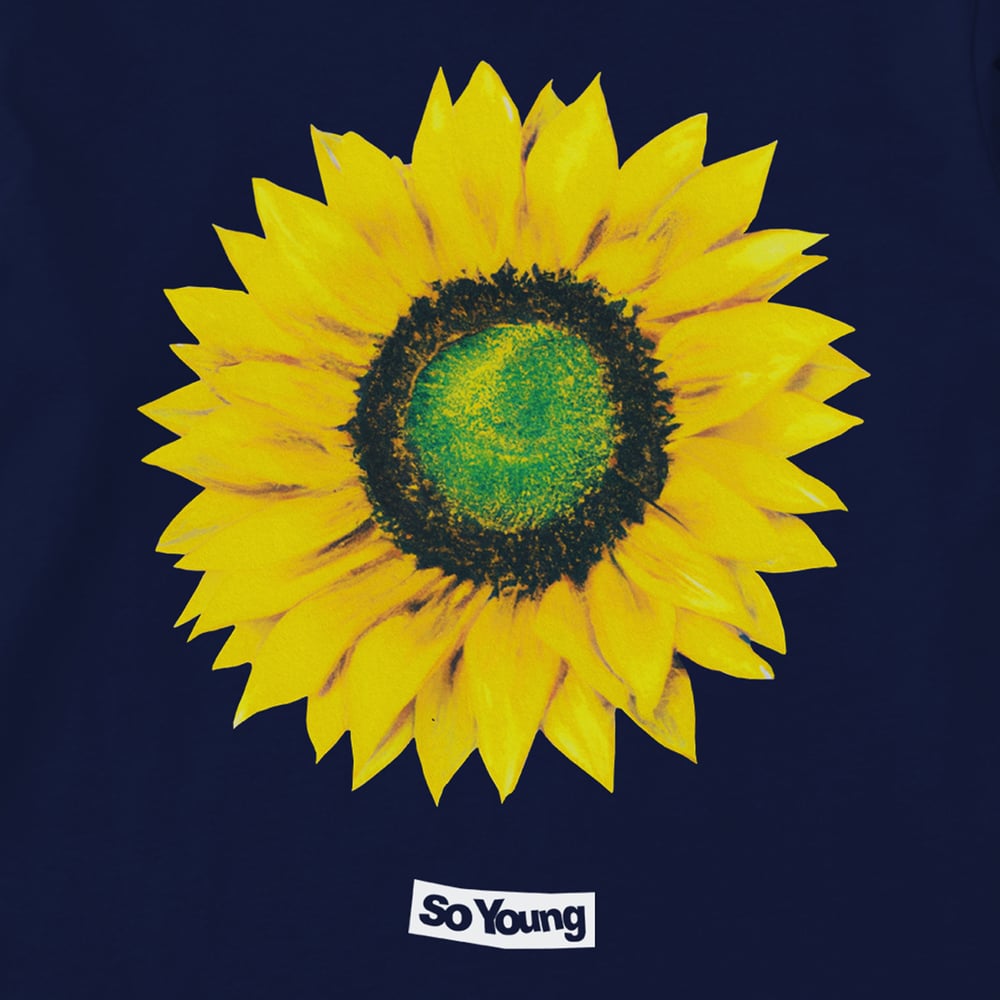 Image of So Young Sunflower Long Sleeve T-Shirt