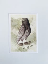 validate me crow - art print