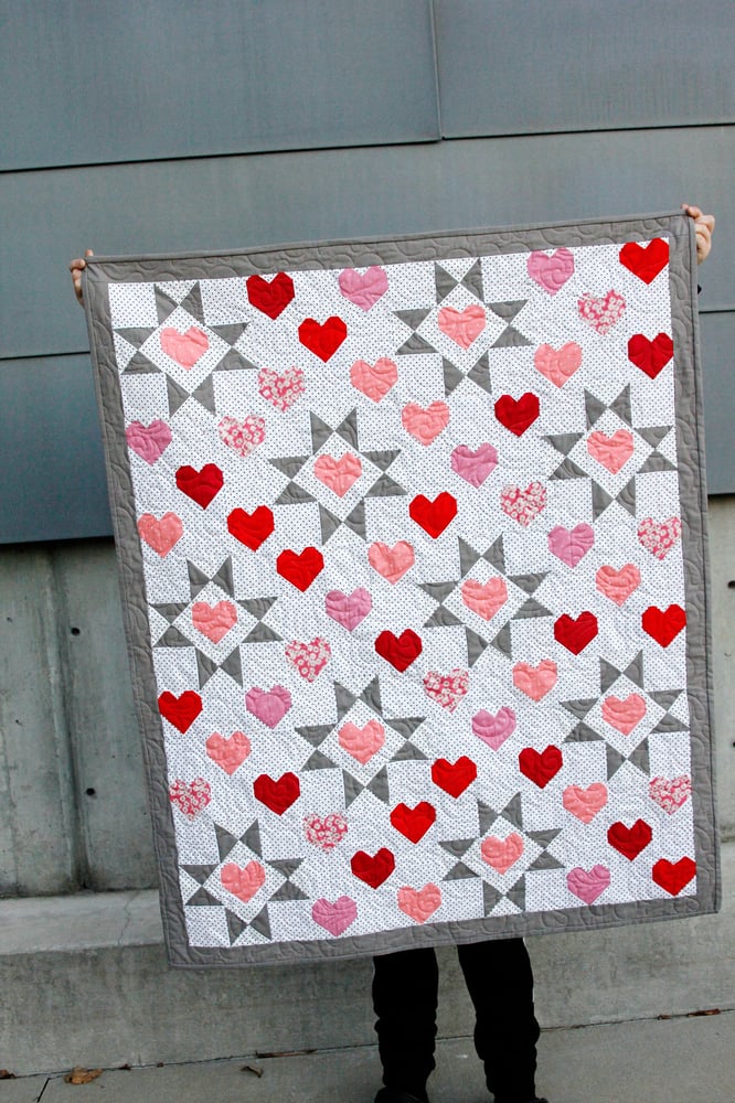Image of VALENTINE Quilt PDF Pattern 