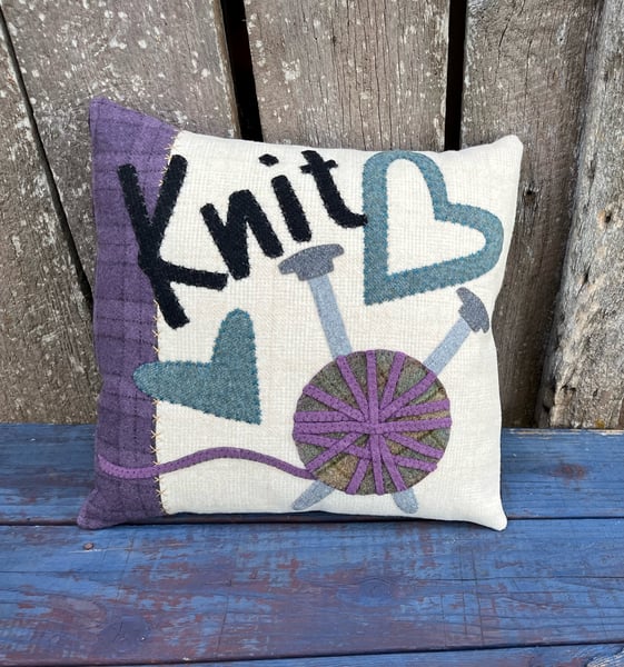 Image of NEW! Big Knit Pillow Kit by One Wing Wool