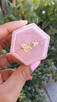 Image 1 of Mini Butterfly Adjustable Ring 