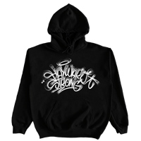 Image 1 of "Hayward Strong" Fat Cap Black With White Hoodie