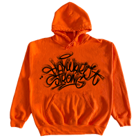Image 1 of "Hayward Strong" Fat Cap Orange With Black Hoodie
