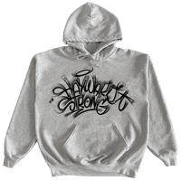 Image 1 of "Hayward Strong" Fat Cap Athletic Grey With Black Hoodie