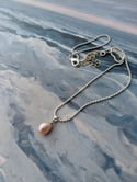 dainty pearl pendant 