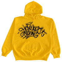 Image 1 of  "Hayward Strong" Fat Cap Yellow With Black Hoodie