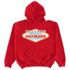 "Welcome To Hayward" By Hayward Strong in Red Hoodie