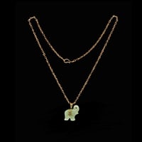 Image 2 of 10 K Gold Mini Majestic Elephant Pendant