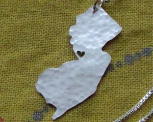 Image of New Jersey State Necklace