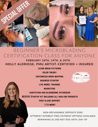 Beginners Microblading Course February 18-19-20