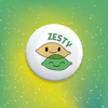 Zesty Lemon-Lime Pinback Button