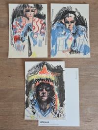 Image of A5 Art Card / Note Card/ Mini Print set of 3 (Matty Bovan Fashion)