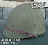 Image 2 of WWII Repro Hawley M-1 Helmet Liner. HBT Webbing & Rayon sweatband. 
