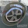 WWII Repro Hawley M-1 Helmet Liner. HBT Webbing & Rayon sweatband. 