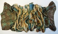 Image 4 of Mother of Pearl - Ecoprint and Botanical dyed silk scarf