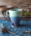 Latte Mug - Sky Blue & Purple 