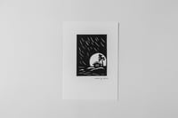 Tiny Winter Cabin {Original Papercut - 5x7"}