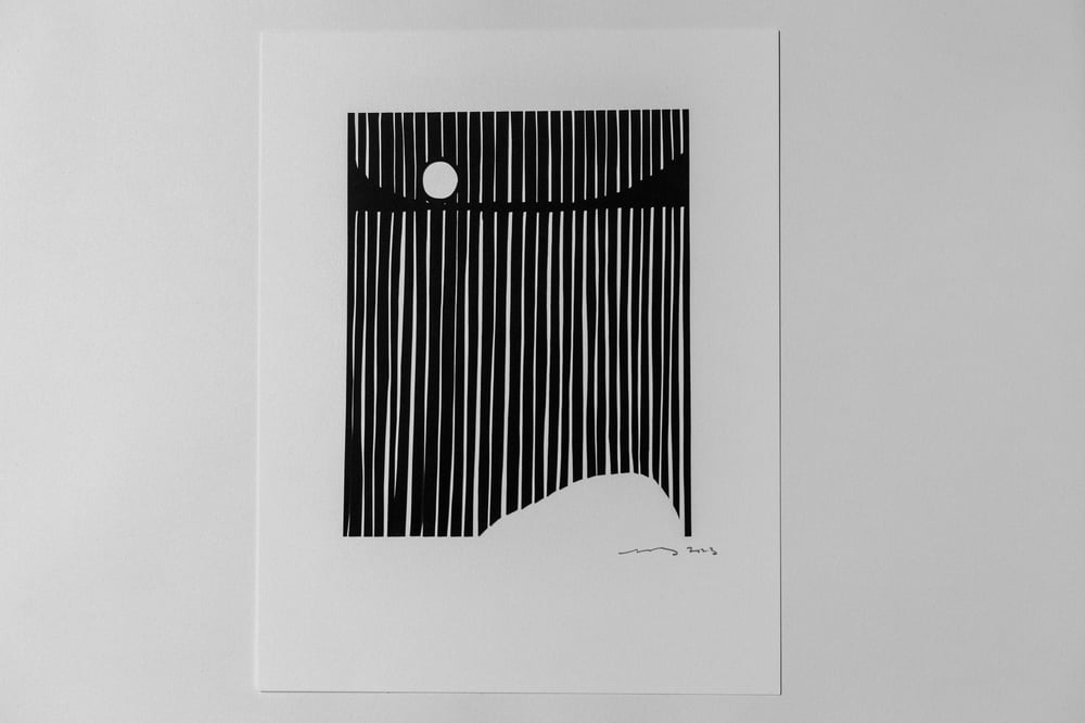 Image of The Balance of Rain {Original Papercut - 11x14"}