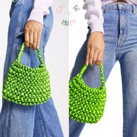 Image 2 of The JJ Satin Knitted Handbag