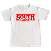 Hayward Strong "South Hayward Things" in White Shirt With Red