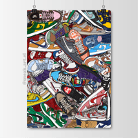 Image 1 of Sneaker Poster Classics and Most Famous Dunk Lows