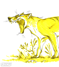 Image 1 of "Yellow Thylacine" - Original Art Piece