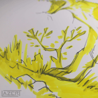 Image 3 of "Yellow Thylacine" - Original Art Piece