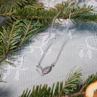 Image 3 of Sterling Silver Peridot Necklace 