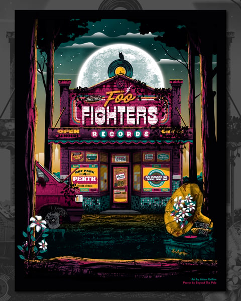 Image of Foo Fighters - Australian tour screenprint (Perth)