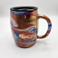 Image 2 of Metallic Ink Drop Swirl Tumbler 