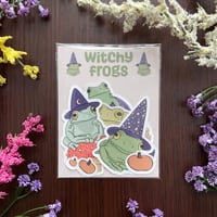 Image 1 of Witchy Frogs Sticker Pack